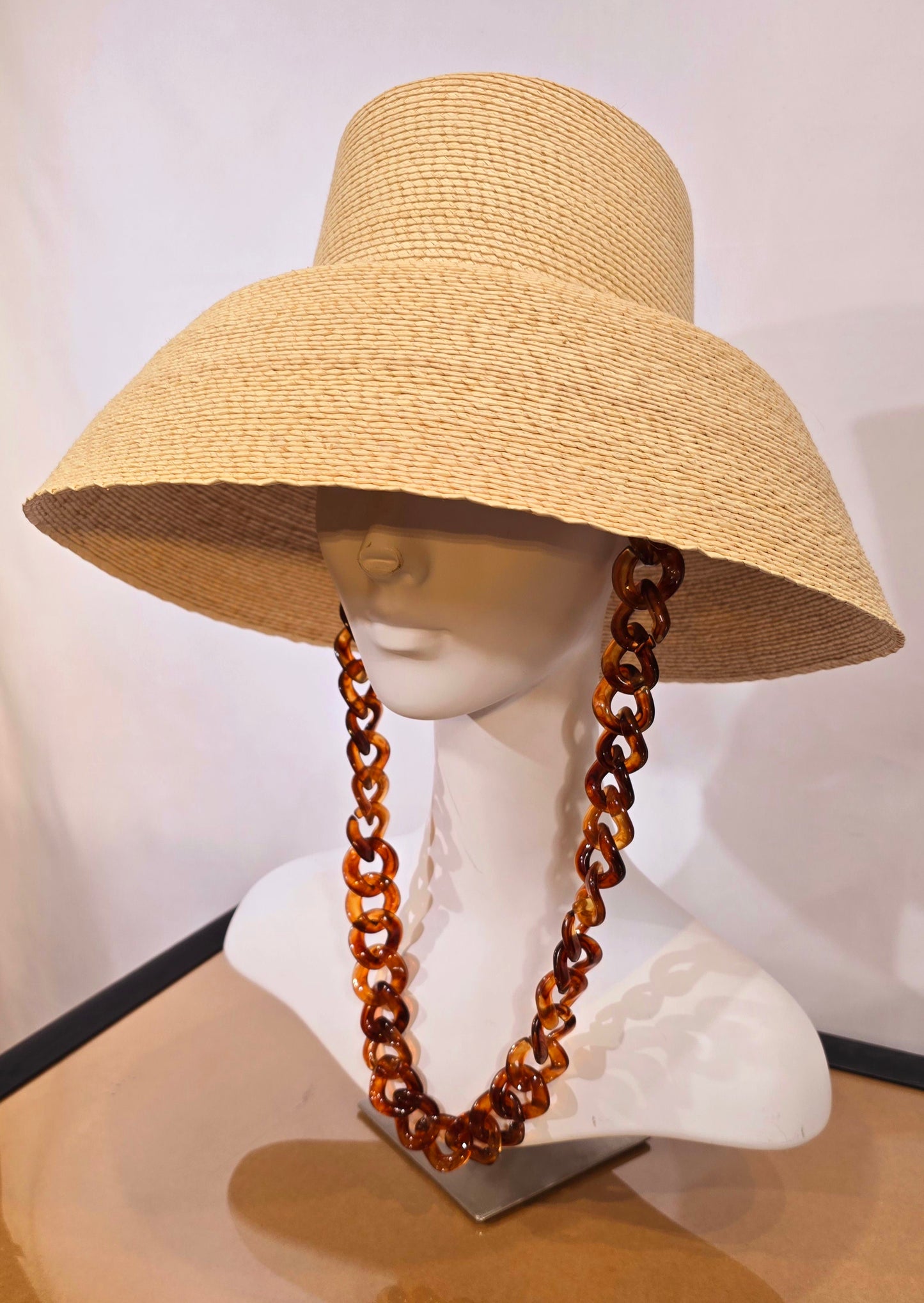 Ladies high Fashion summer straw hats.