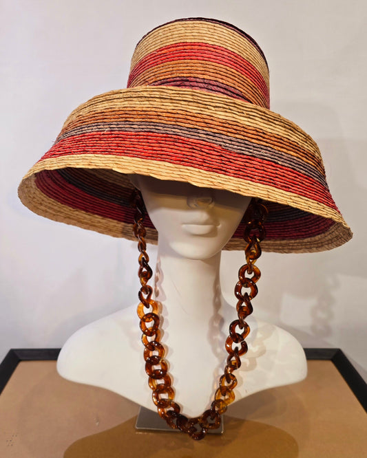 Ladies high Fashion summer straw hats.